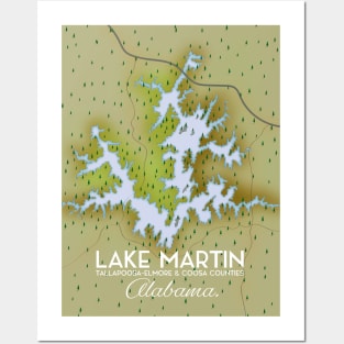 Lake Martin travel poster Posters and Art